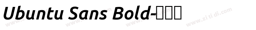 Ubuntu Sans Bold字体转换 Ubuntu Sans Bold字体转换